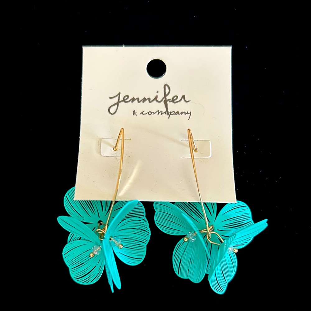 🩵🩵🩵Turquoise Floral Earrings🩵🩵🩵